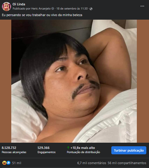 Resultados da Postagem em Oi linda